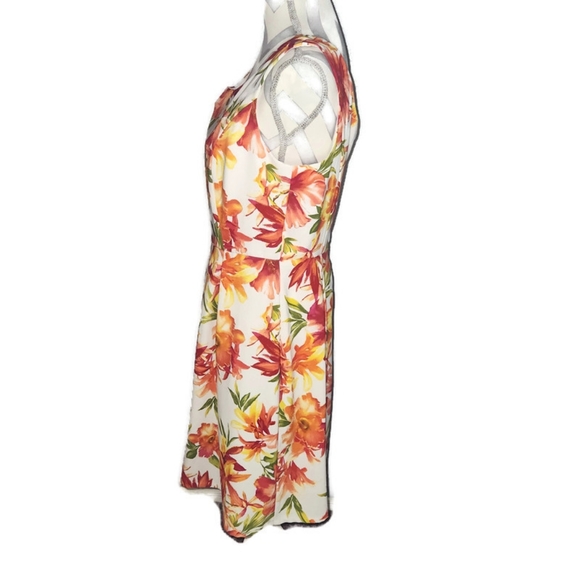 ALYX Fit and Flare Tropical Print Dress Size 12 - Picture 2 of 15